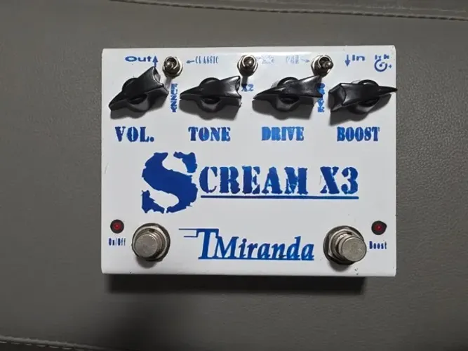 Pedal t miranda SCREAM X3 ,é o Tube Screamer 3 modos em 1 pedal. _