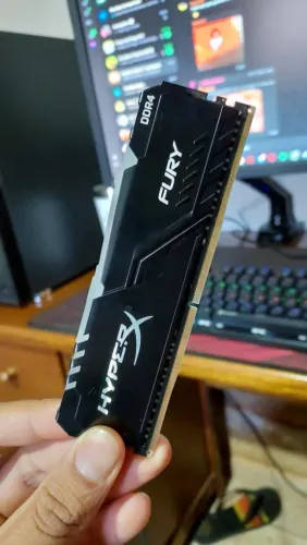 memória ram hyperx fury 16gb ddr4 2666mhz rgb