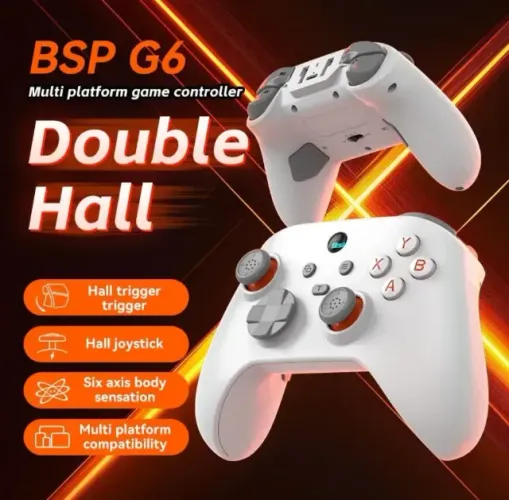Controle Gamer G6 | Hall Effect | Bluetooth 5.3