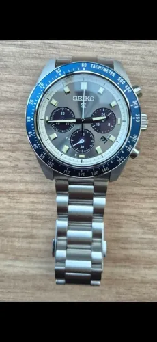 Relógio Seiko 41mm Prospex Speedtimer Chronograph Solar Grand Touring SSC939.