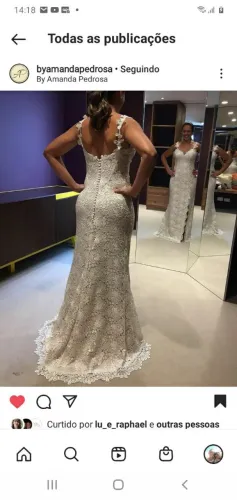 Vestido de noivas lindíssimo de renda