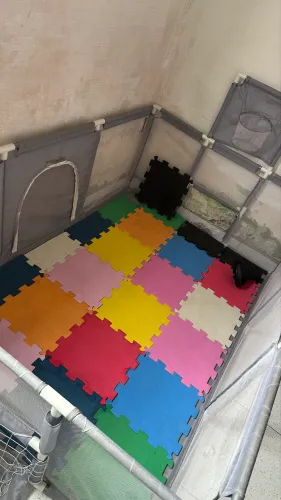 CERCADINHO PARA BEBÊ + TATAME + BOLINHAS