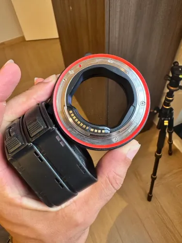 Adaptador EF / RF para Canon Meike com filtro regulador