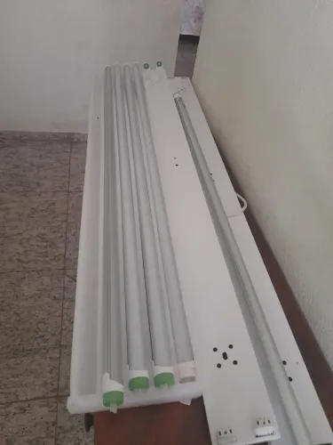 Kit 5 Calha dupla com 2 lâmpadas Led  1.2mt 3000k