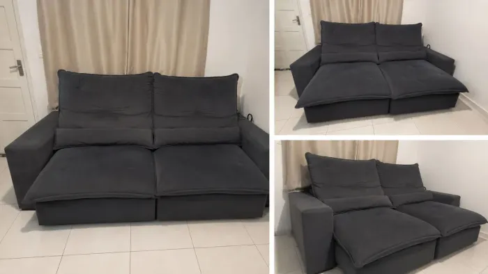 SOFÁ COM MOLAS ENSACADAS 