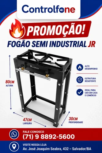 Fogão semi industrial com pé