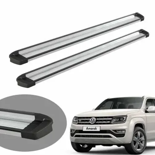 Estribo alumínio Amarok cabine dupla 2011 a 2026