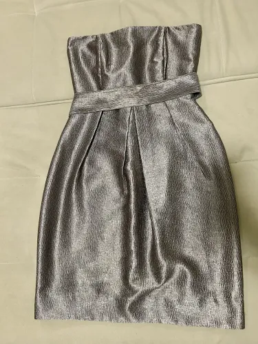 Vestido de festa prata