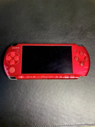 PSP 3000 Radiant Red Usado Alguns Defeitos