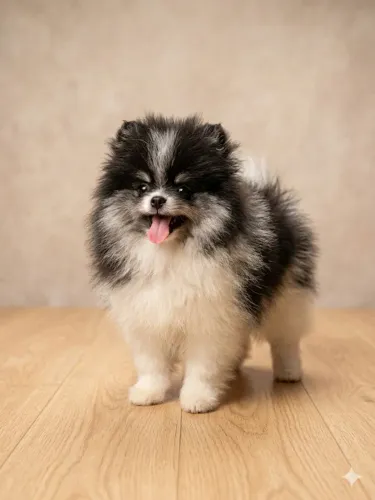 Lulu da pomerania anão macho particolor