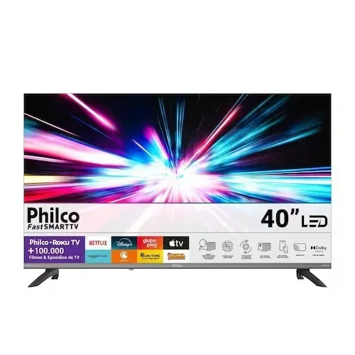 Smart TV 40 Full HD Philco P40CRA Roku TV HDR10 Dolby Audio