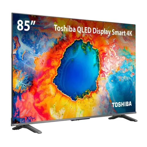 Televisão Toshiba 85 polegadas 4K Smart nota fiscal garantia 
