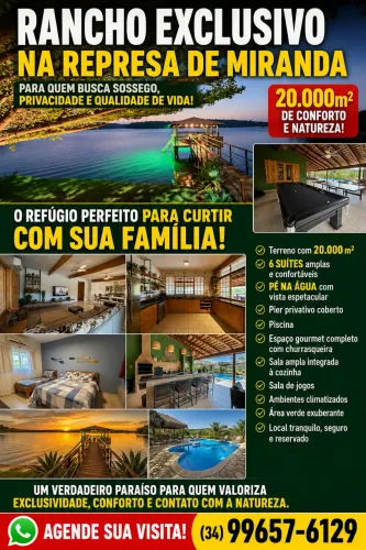 Oportunidade de rancho longe da bagunça Miranda