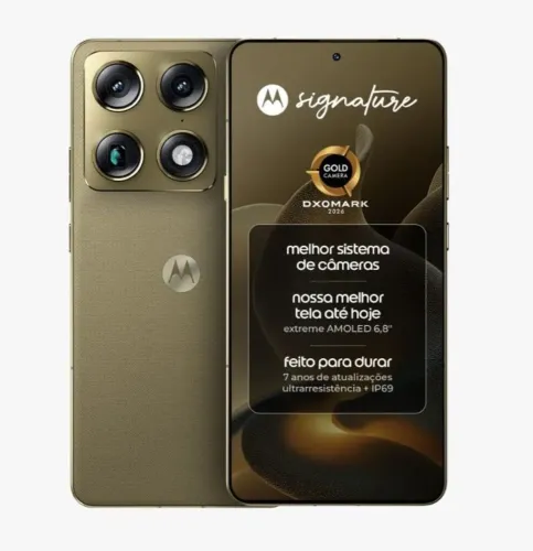 Motorola Signature 5G - 512GB 24GB Verde Oliva (Lacrado com NF)