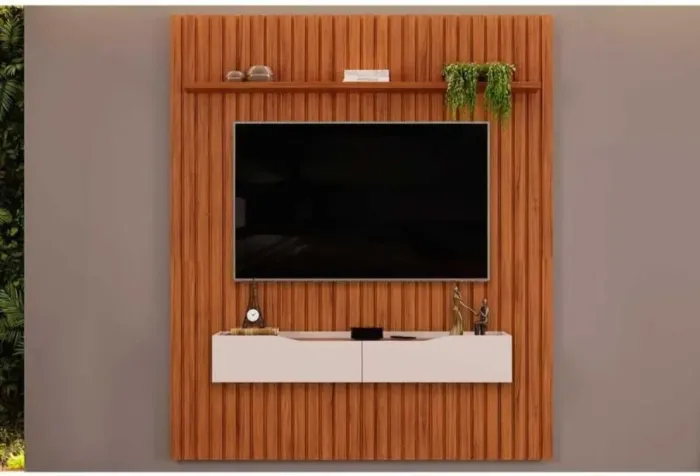 Painel Ripado com bancada pratic