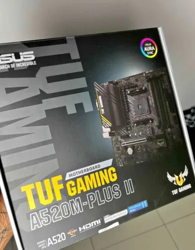 Placa-Mãe ASUS TUF GAMING A520M-PLUS II, AMD AM4, mATX, DDR4, Preto