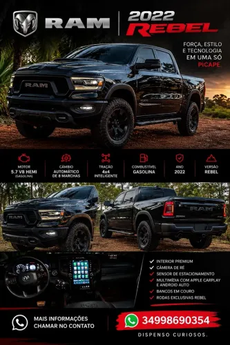 Ram 1500 Rebel 5.7 Hemi CD V8 4X4 AUT 2022