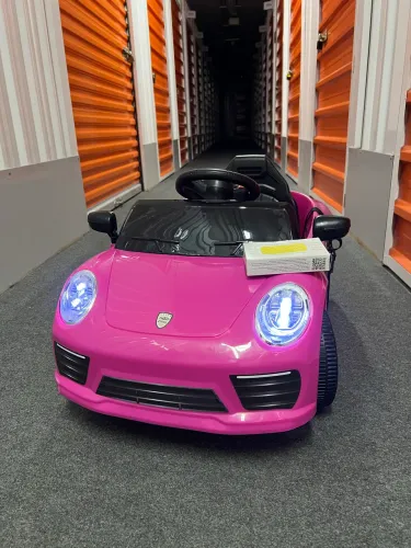 Carrinho elétrico infantil de controle remoto feminino