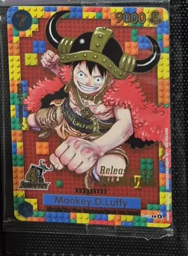 Carta OPTCG P-110 LuffY WINNER 4th Anniversary LACRADO