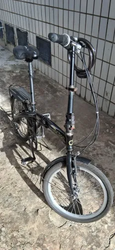 Bicicleta dobrável 6 marchas 