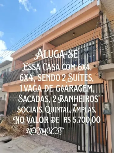 Casa de 2 Pavimentos para alugar de 6x4, sendo 2 suites e 1 vaga na Marambaia, Belém, Pará