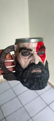 Caneca 3D Kratos God Of War