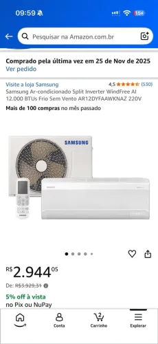 Ar Condicionado Samsung 