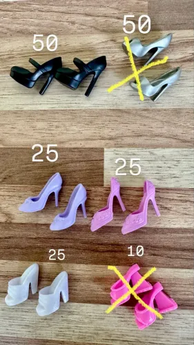 Sapatinhos de Barbie