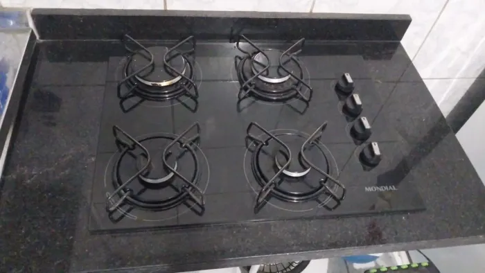 Cooktop 4 bocas com balcão