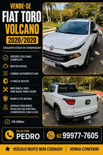Fiat Toro Volcano 2.0 16V 4X4 TB Diesel Aut. 2020