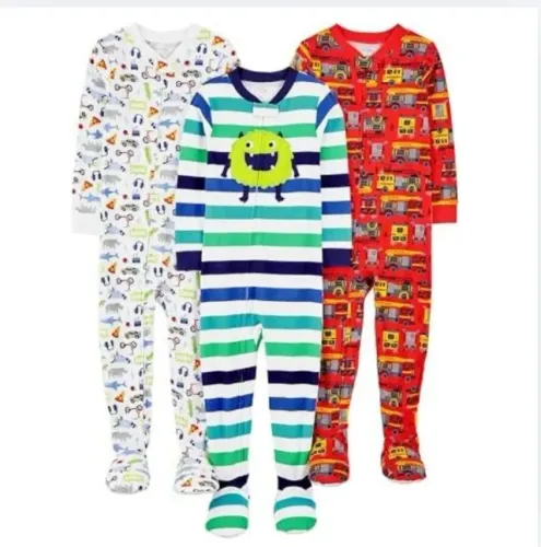 3 Pijamas carters simple joys tamanhos 12m e 18m menino