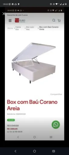 CAMA BOX BAÚ CASAL