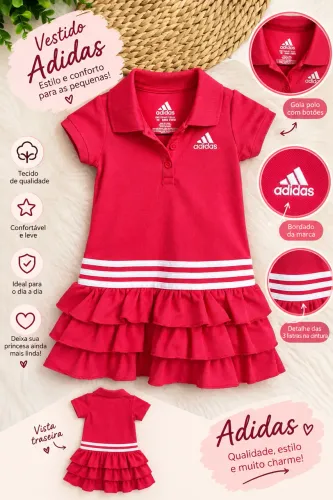 Vestido infantil Adidas original