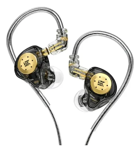 Fone De Ouvido In-ear Retorno De Palco Profissional Dj Musico Sem Microfone Hifi 2 Drivers