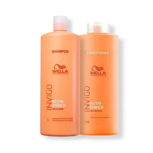 Kit Wella Profissionals Nutri-Enrich Shampoo + Condicionador 1L