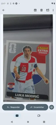 Figurinha Legend Extra Sticker Modric Prata Copa 2026