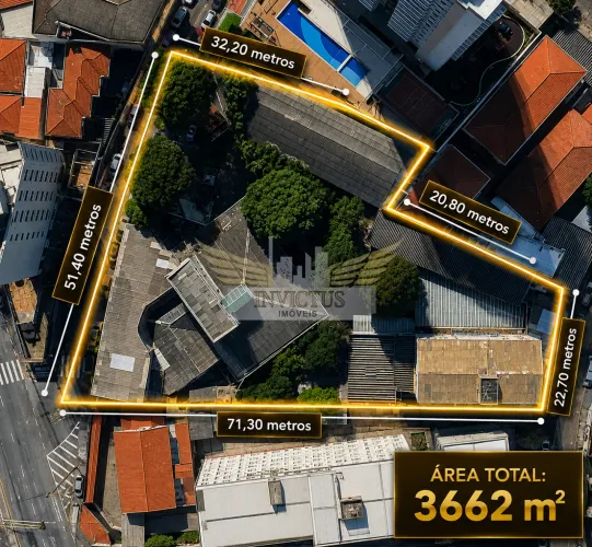 Terreno Comercial para Alugar, 3.662m² - Santa Terezinha, Santo Andre/SP.