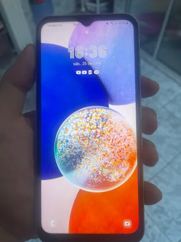 CELULAR SAMSUNG A14 - 128G  - FUNCIONANDO PERFEITAMENTE COM MARCAS DE USO  