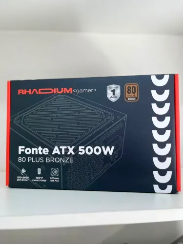 Fonte gamer 500w 80plus bronze - Entrega grátis!