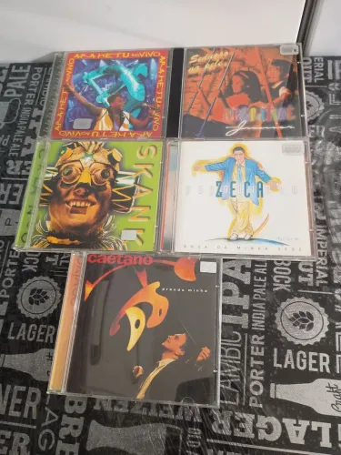 Lote de 5 cds diversos usado