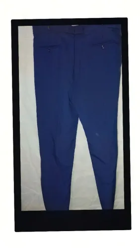 Calça social masculina tamanho 46 cor azul marinho