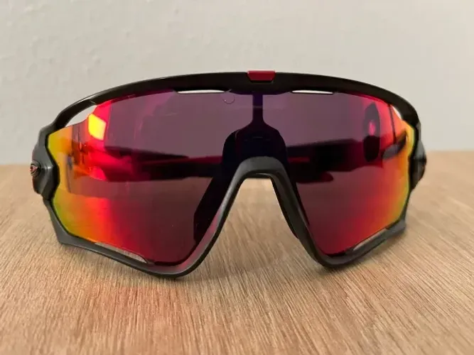 ÓCULOS OAKLEY ORIGINAL JAWBREAKER MATTE BLACK PRIZM ROAD SEMINOVO