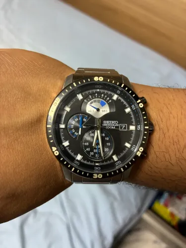 Relógio Seiko Chronograph Collection SSB347P1 Grafite - Estado novo usado 2x
