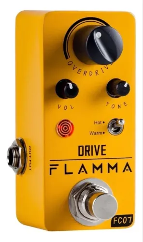 Pedal Flamma FC07 Overdrive - Timbre Valvulado Clássico e Compacto - Lacrado
