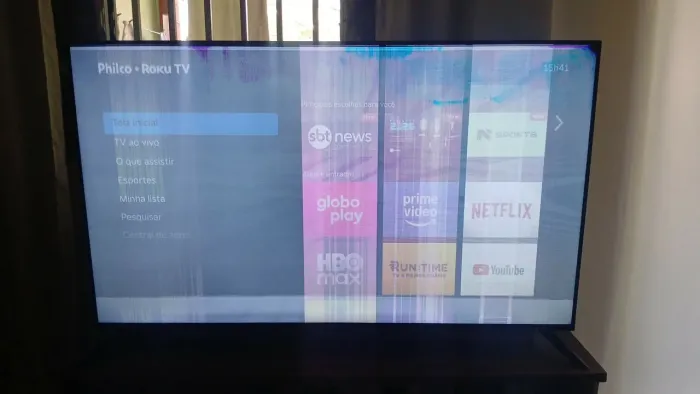 TV Philco 58 polegadas com defeito