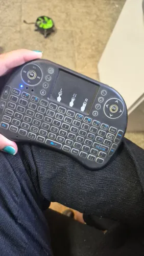 Mini teclado touchpad sem fio