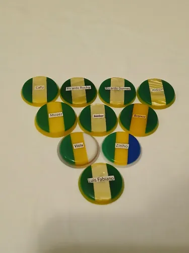Lindo time de botão do Brasil 2,5 a 2,7