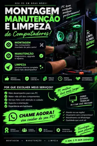 Montagem, Manutenção e Limpeza de Computadores