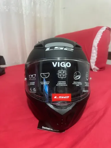 CAPACETE LS2 VIGO MONOCOLOR PRETO FOSCO (TAMANHO 60)