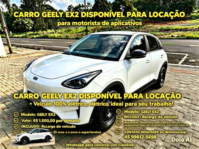 Carro para locação para motorista aplicativo